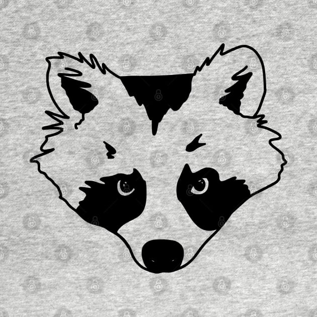 Raccoon Print by TaliDe